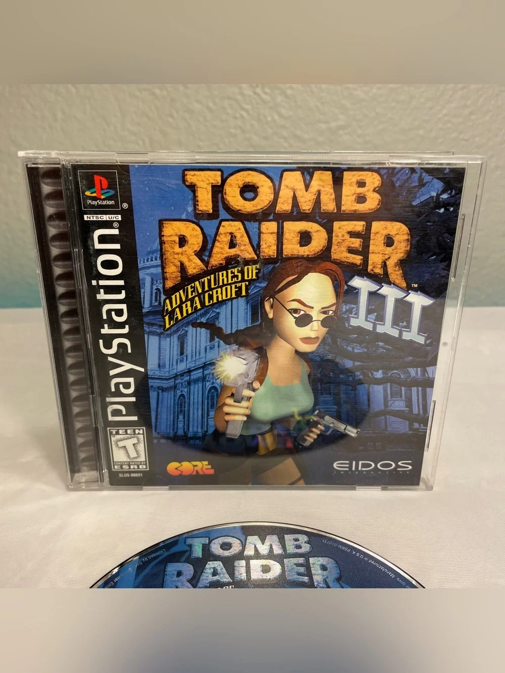 Tomb Raider III 3: Adventures of Lara Croft (PlayStation, PS1, 1999) Tested Work